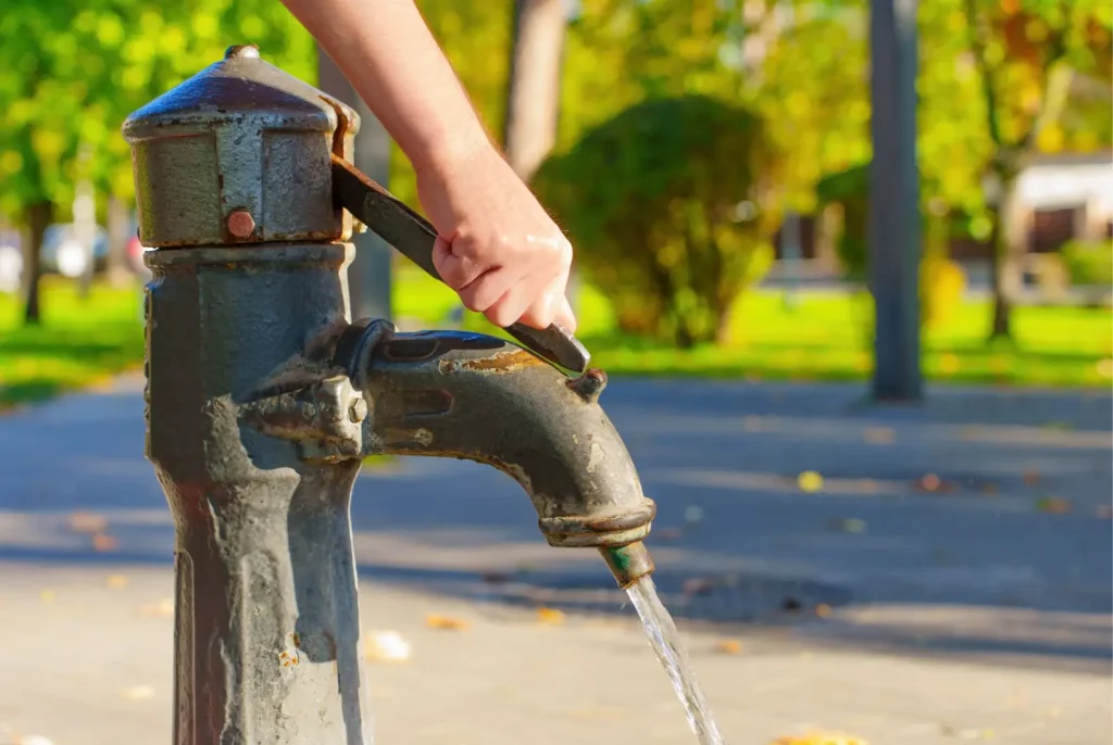 Water pump in park