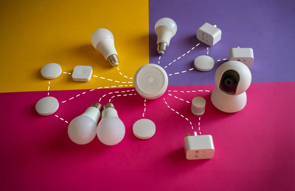 Components of a smart home system.