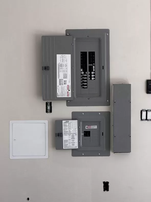 An electrical system panel